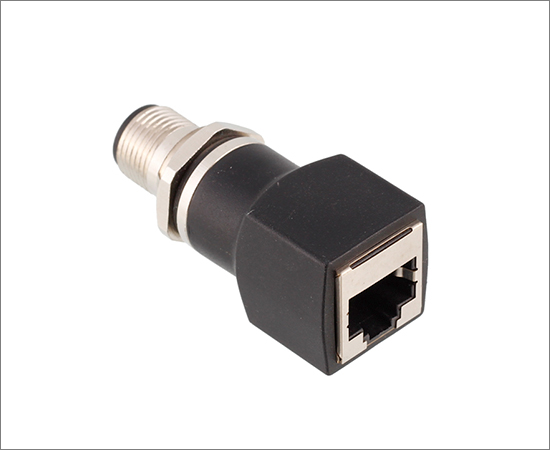 M12 Straight Female to RJ45 Adapter}