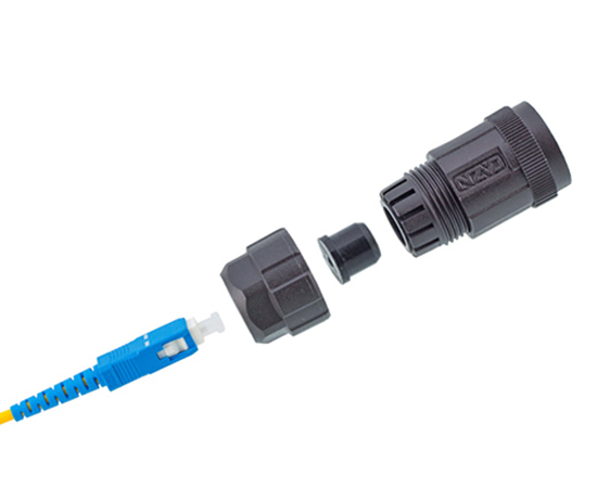 FDDI Single-mode Plastic Plug(Threaded)}