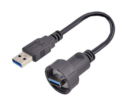 USB 公/公 成型直式插头(螺纹式)